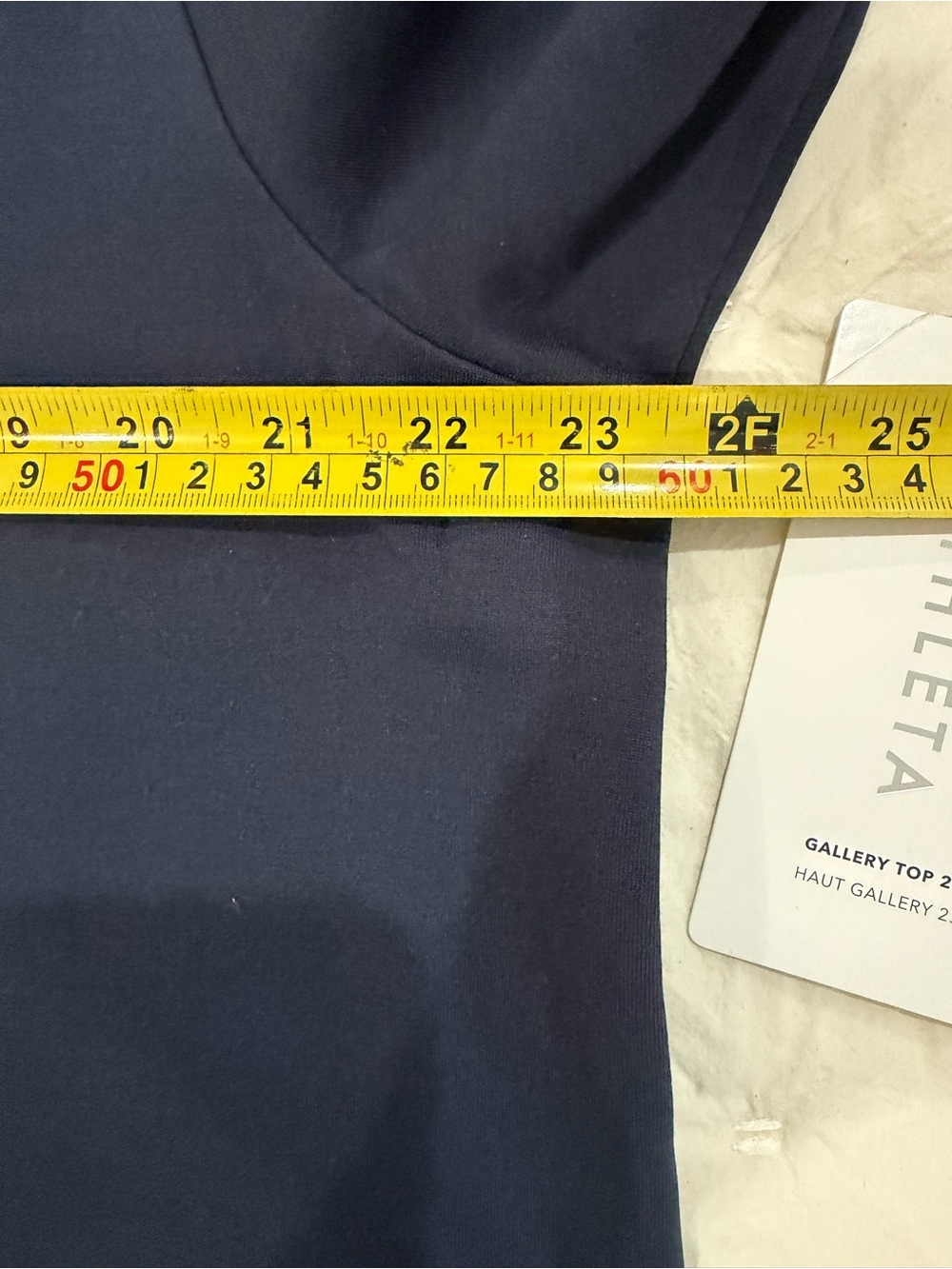 NWT Athleta Gallery Top 2.0 Tunic XL Navy Blue Layered High Low Long Sleeve Top - Picture 7 of 7